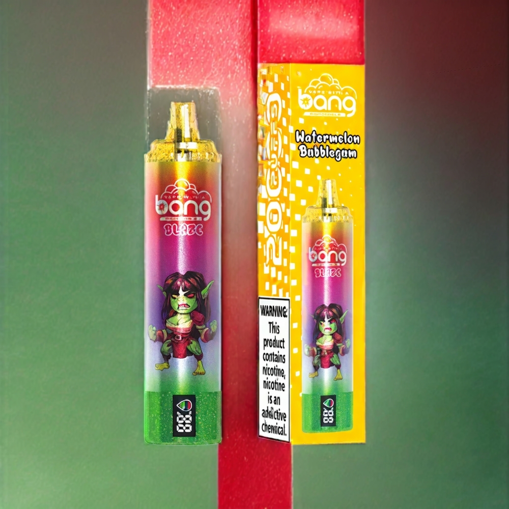 Bang Blaze Tornado 20000パフ ウォーターメロンバブルガム ジャパン まとめ買い Type-C充電 空気流量調整 0-5%ニコチン