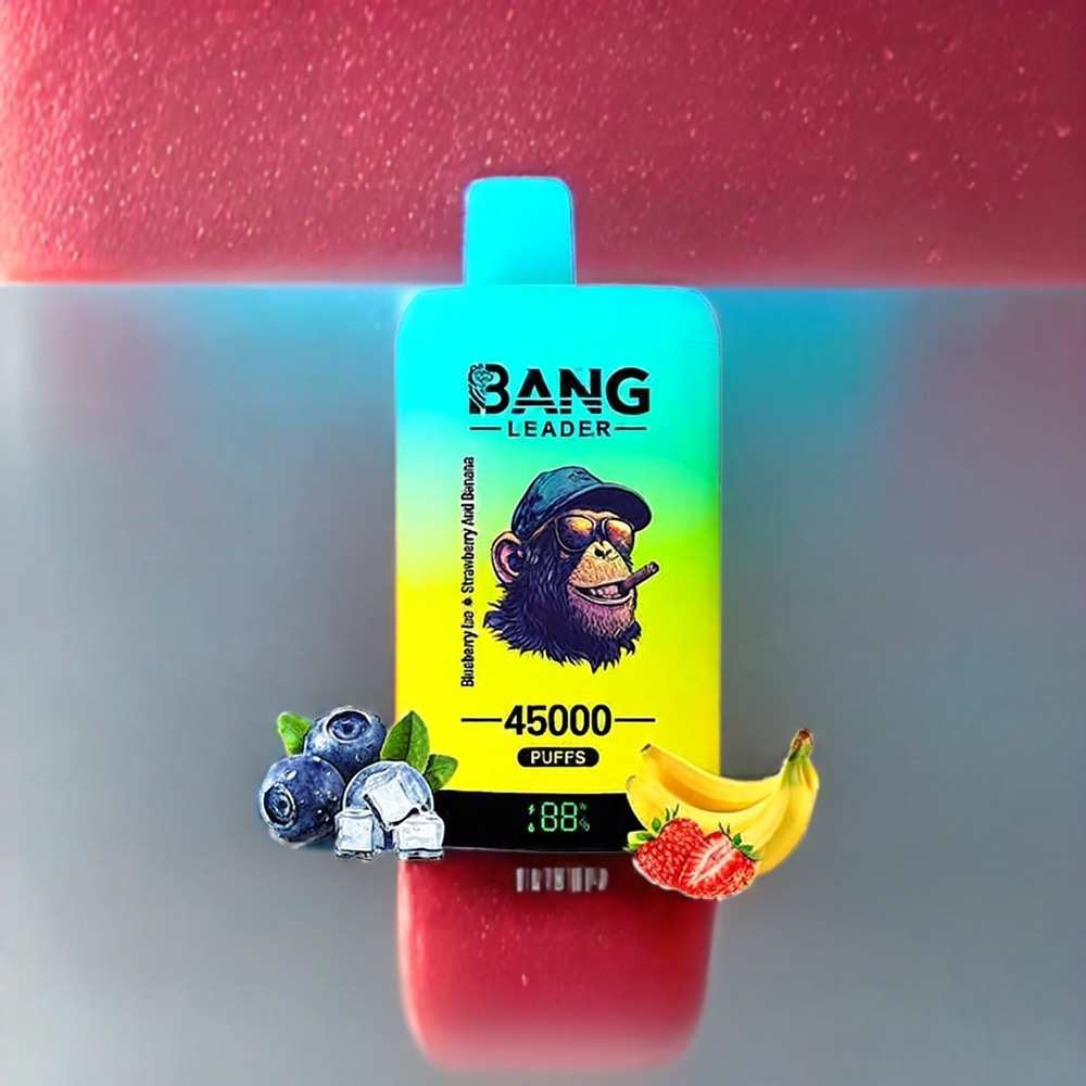 Bang Leader 45000プッフ ブルーベリーアイス ストロベリーバナナ ジャパン まとめ買い スマートスクリーン Type-C