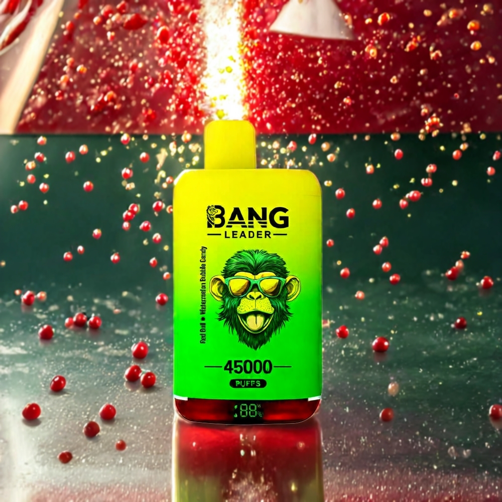 Bang Leader 45000 パフ デュアルフレーバー レッドブル スイカ バブルキャンディ ジャパン まとめ買い スマートスクリーン Type-C