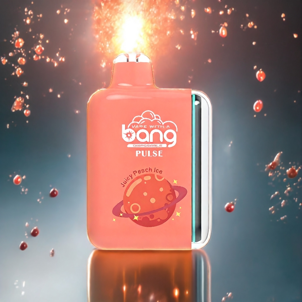 Bang Pulse 18000パフ ジューシーピーチアイス ジャパン まとめ買い Type-C 650mAh 26ml 1.0ohm