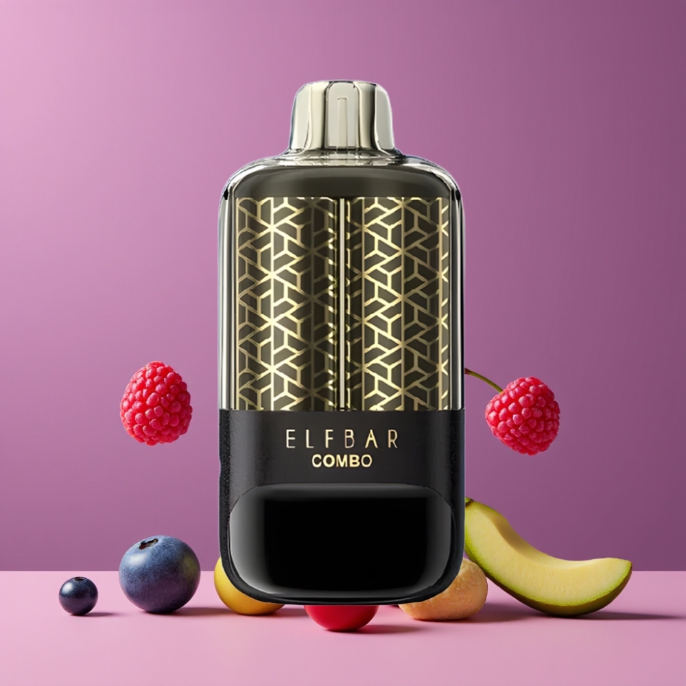 ELF BAR COMBO 25000プッフ ブルーベリーサワーラズベリー＆チェリー ジャパン まとめ買い 22ml 700mAh デュアルモード