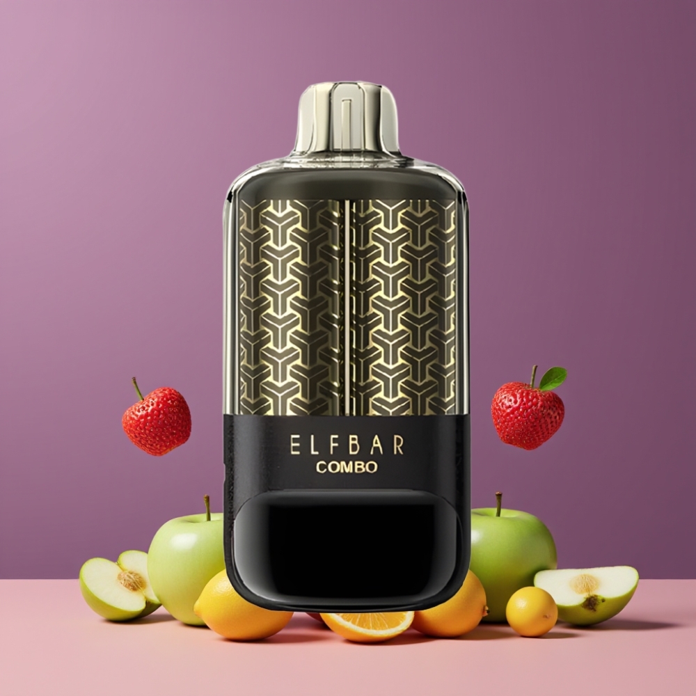 ELF BAR COMBO 25000パフ グリーンアップル＆ダブルアップルシーシャ ジャパン まとめ買い 22ml 700mAh Type-C