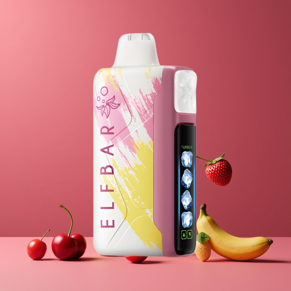 ELF BAR Ice King 40000パフ・チェリーストラッズ・ジャパンまとめ買い・20ml・5%ニコチン・850mAh・LCD