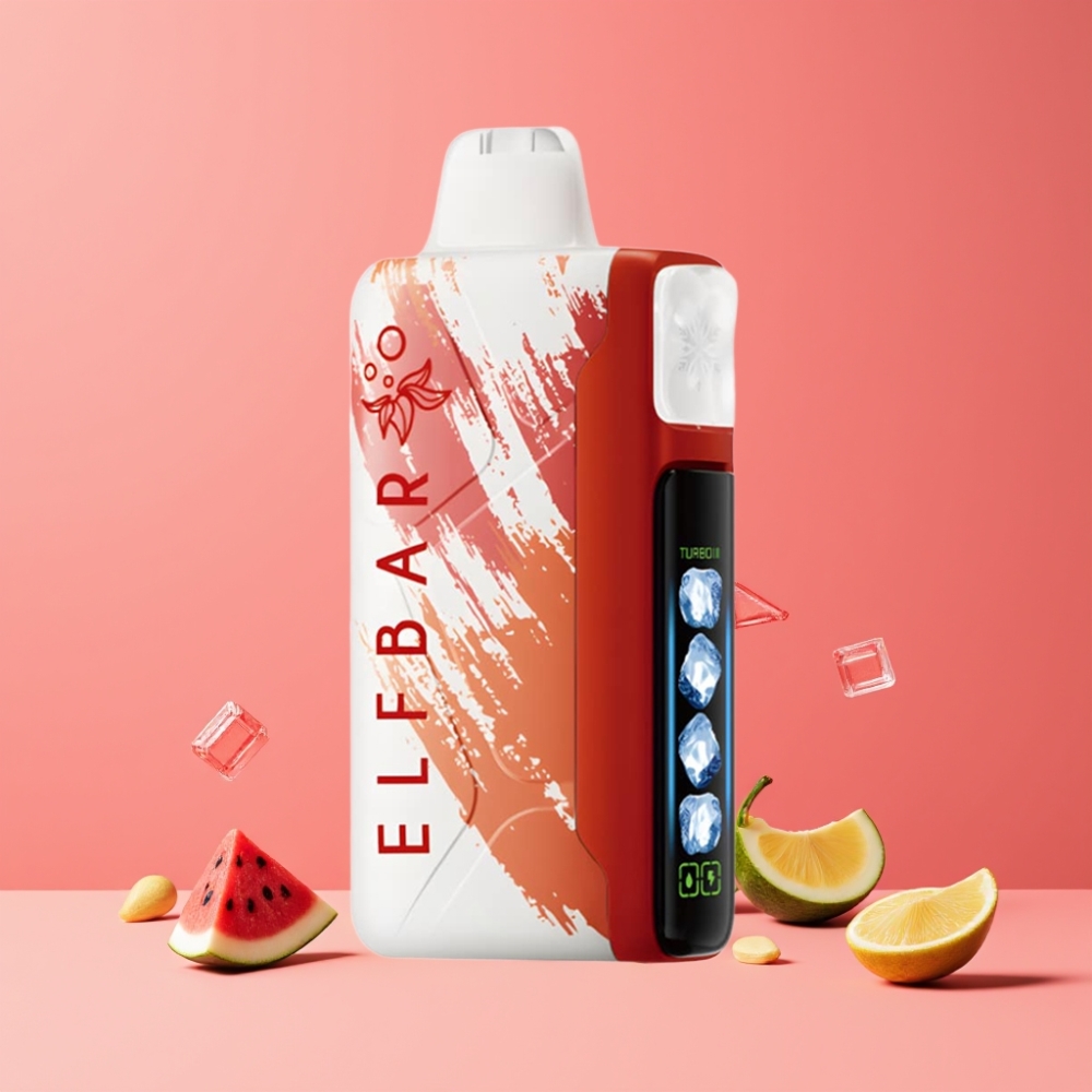 ELF BAR Ice King 40,000パフス・スイカアイス・ジャパンまとめ買い・850mAh充電式・5%ニコチン・LCD