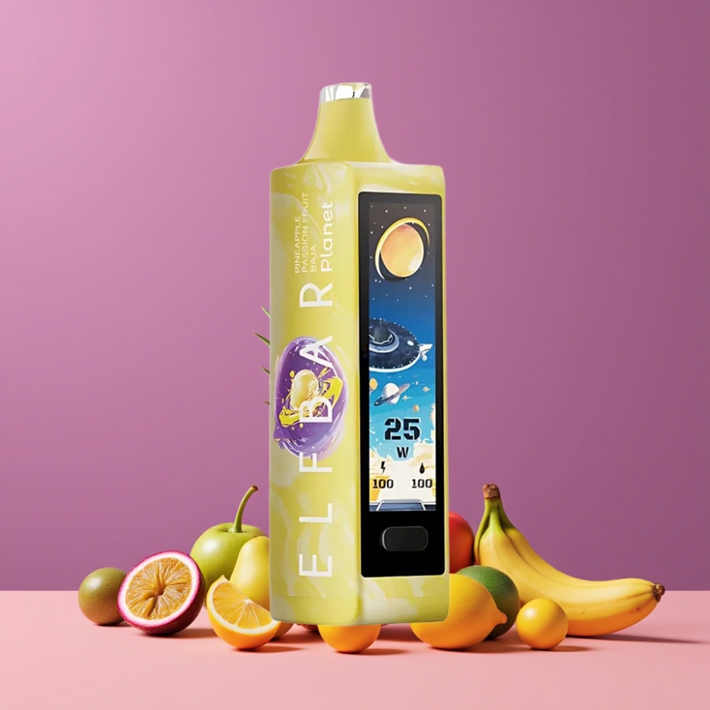 ELF BAR Planet 25000パイプ パイナップルパッションフルーツバハ ジャパン まとめ買い 5%ニコチン 18ml 800mAh メッシュコイル