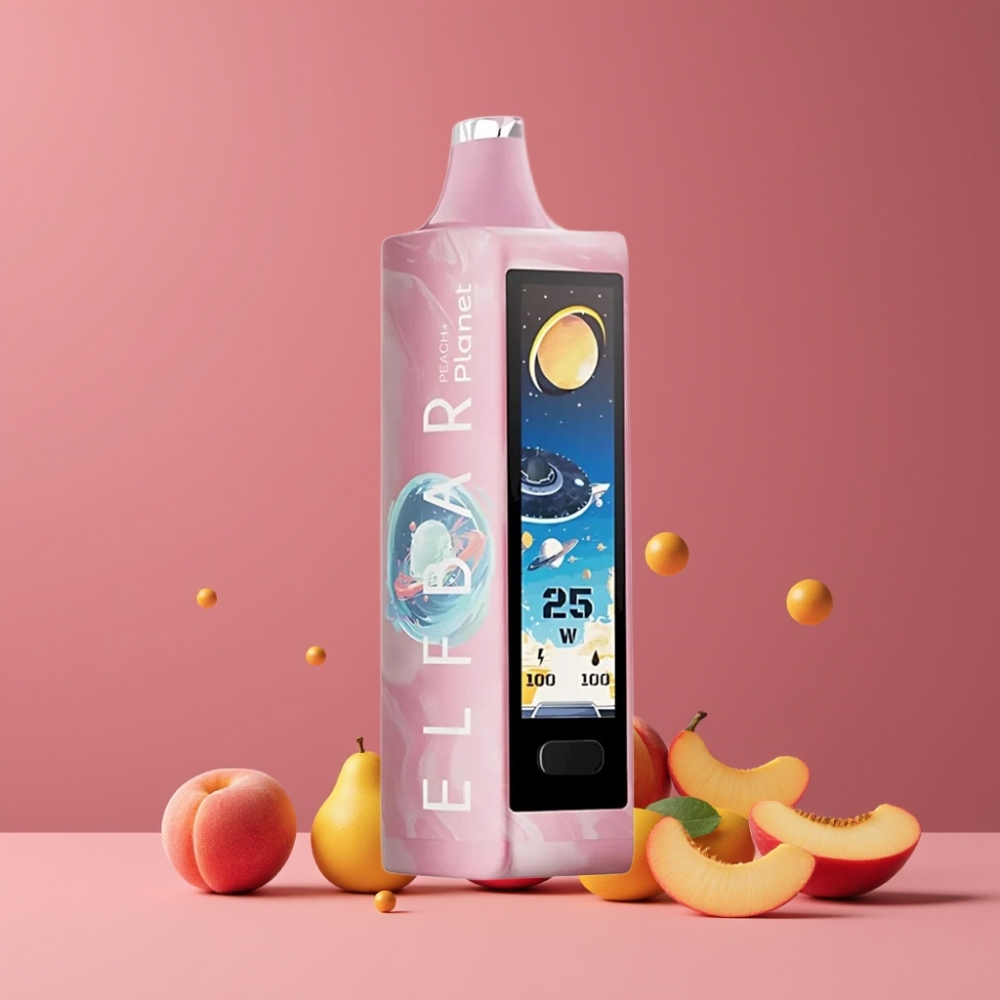ELF BAR Planet 25000パフス ピーチ+ ジャパン まとめ買い メッシュコイル 800mAh 18ml