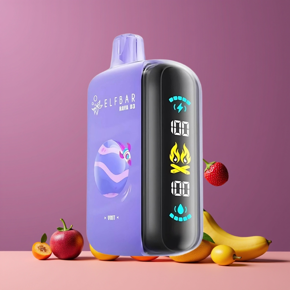 ELF BAR RAYA D3 25000パフ 5%ニコチン 23ml 850mAh タイプC充電 20フレーバー ジャパン まとめ買い