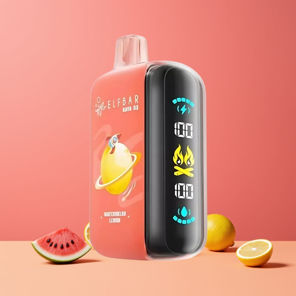 ELF BAR RAYA D3 25000 スイカレモン ジャパン まとめ買い 850mAh 23ml 5% Type-C