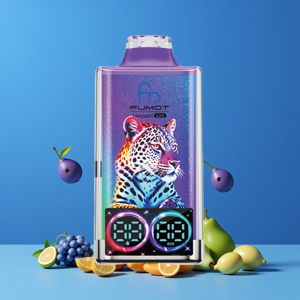 Fumot Leopard 40K Puffs ミスター・ブルー ジャパン まとめ買い 0-5% ニコチン 700mAh デュアルメッシュ Type-C充電 デジタルチューブ