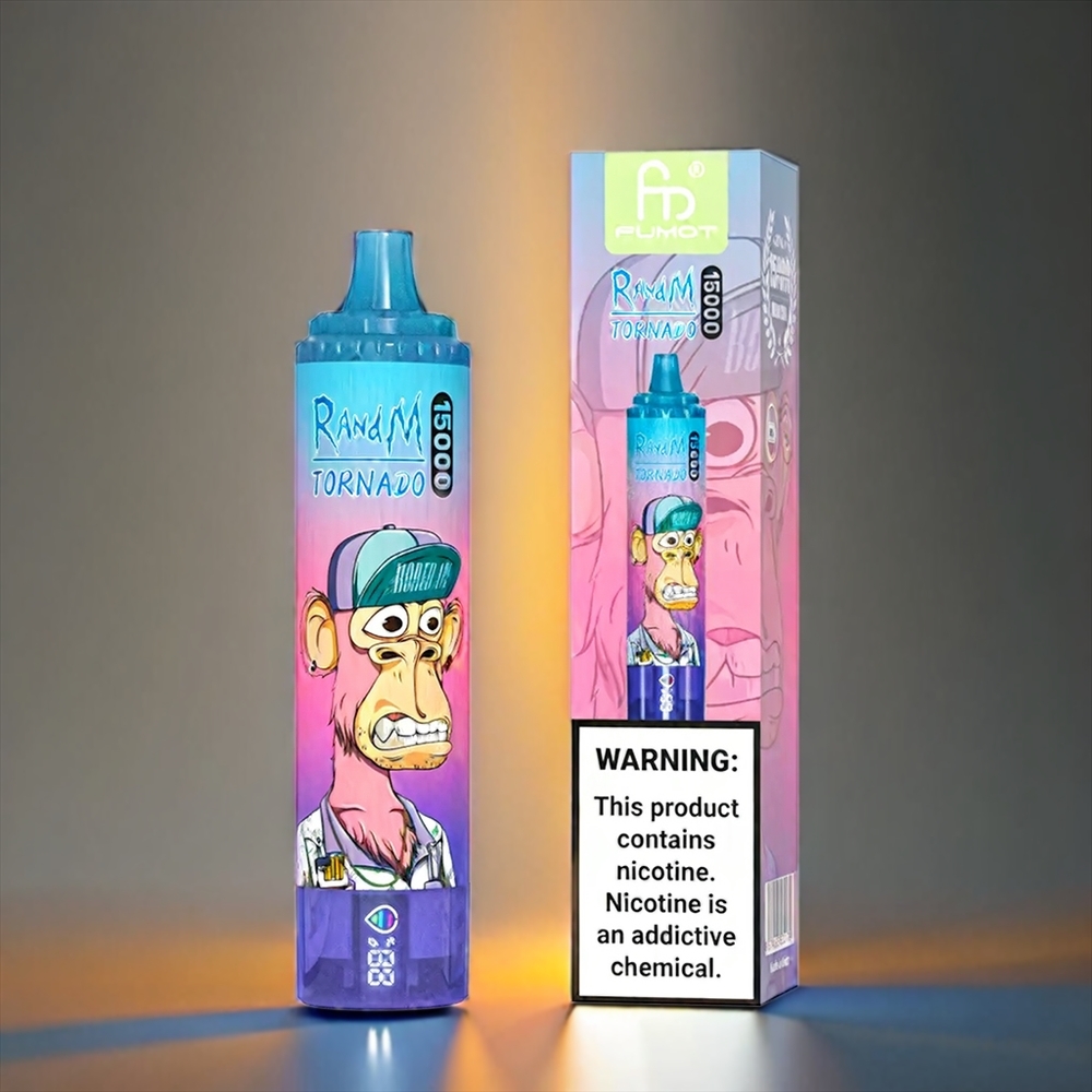 Fumot RandM Tornado 15000 Puffs 25ml 850mAh 0.9Ohm Mesh ブルーベリーパラズル ジャパン まとめ買い