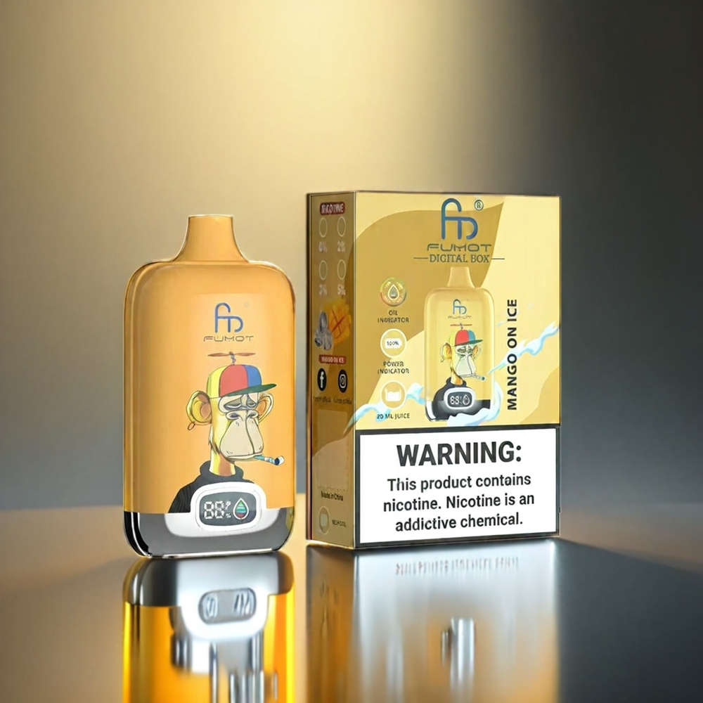 Fumot Tornado Digital Box 20ml 12000 Puffs Type-C ジャパン まとめ買い