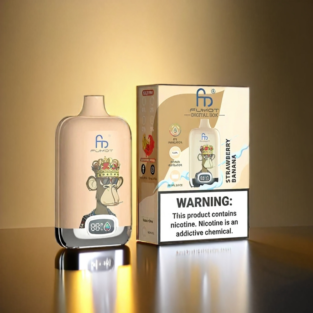 Fumot Tornado Digital Box 20ml 12000 Puffs ストロベリーバナナ ジャパン まとめ買い