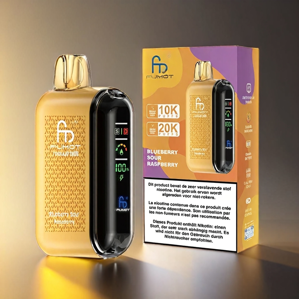 Fumot Tornado 20000 Puffs 850mAh デュアルメッシュコイル ジャパン まとめ買い