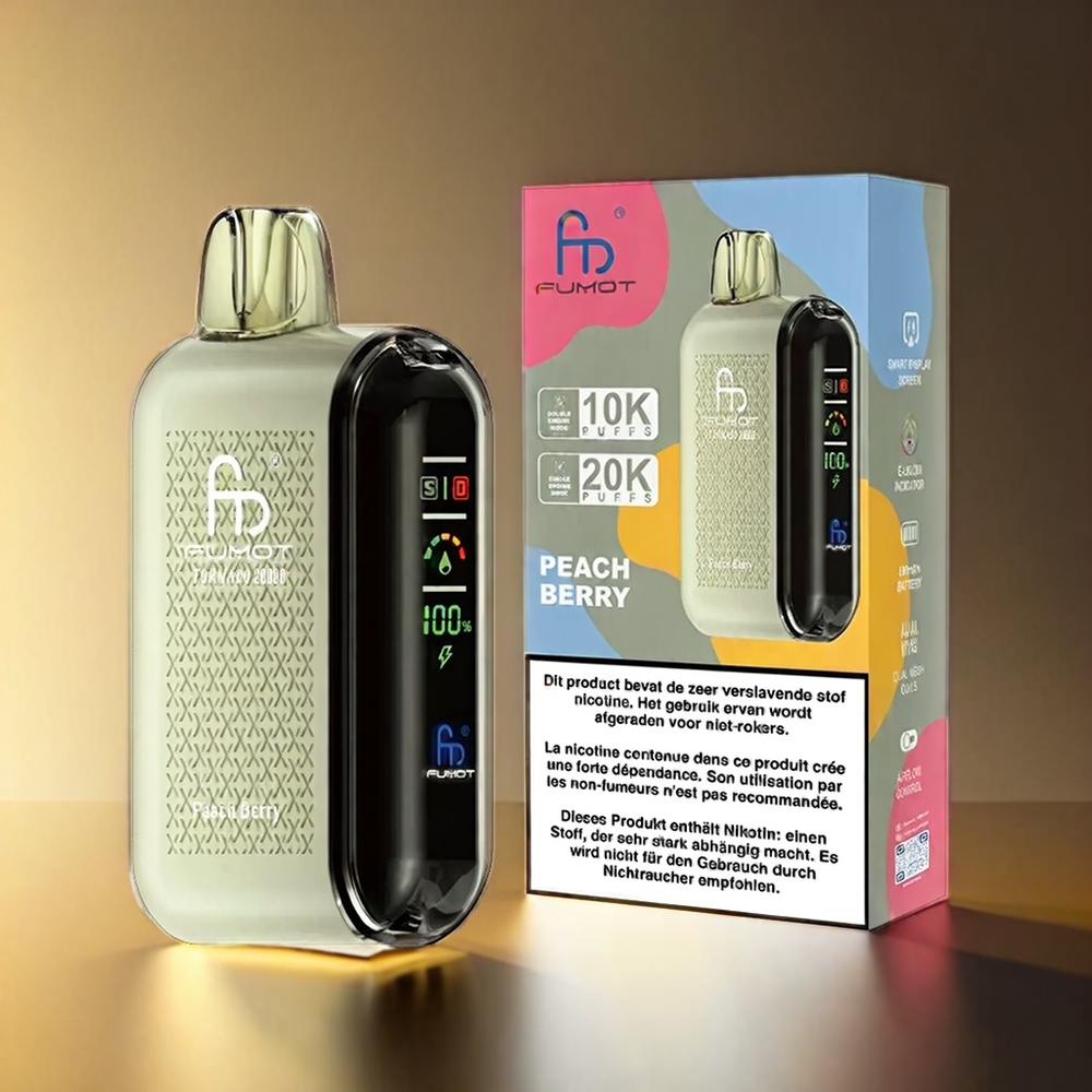 Fumot Tornado デュアルメッシュコイル 20ml 850mAh ピーチベリー ジャパン まとめ買い