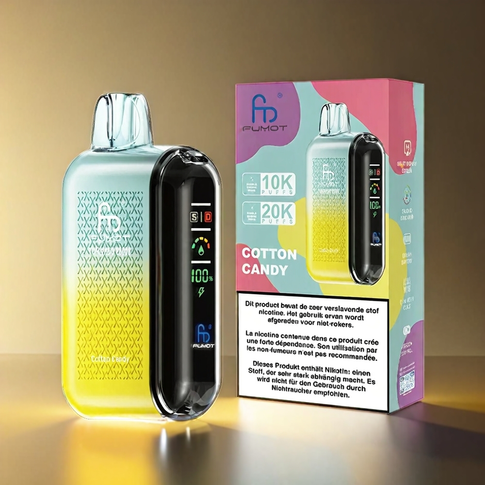 Fumot Tornado Dual Mesh 20ml 850mAh スマートディスプレイ 綿あめ ジャパン まとめ買い