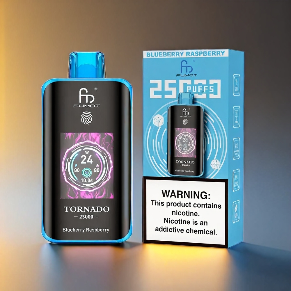 Fumot Tornado 25000 Puffs 20ml 700mAh Type-C ブルーベリーレーズベリー ジャパン まとめ買い