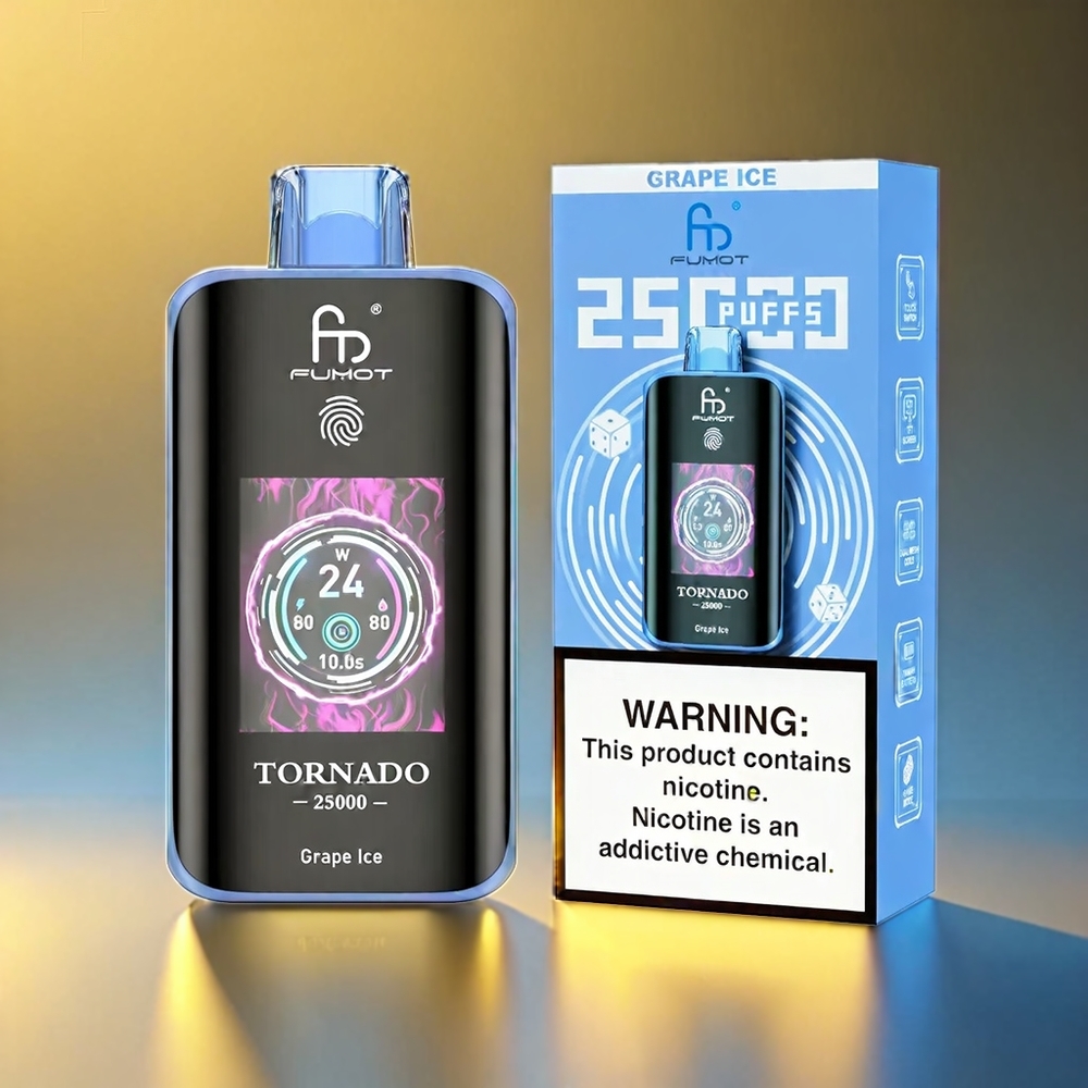 Fumot Tornado 700mAh 20ml 25000 Puffs グレープアイス ジャパン まとめ買い
