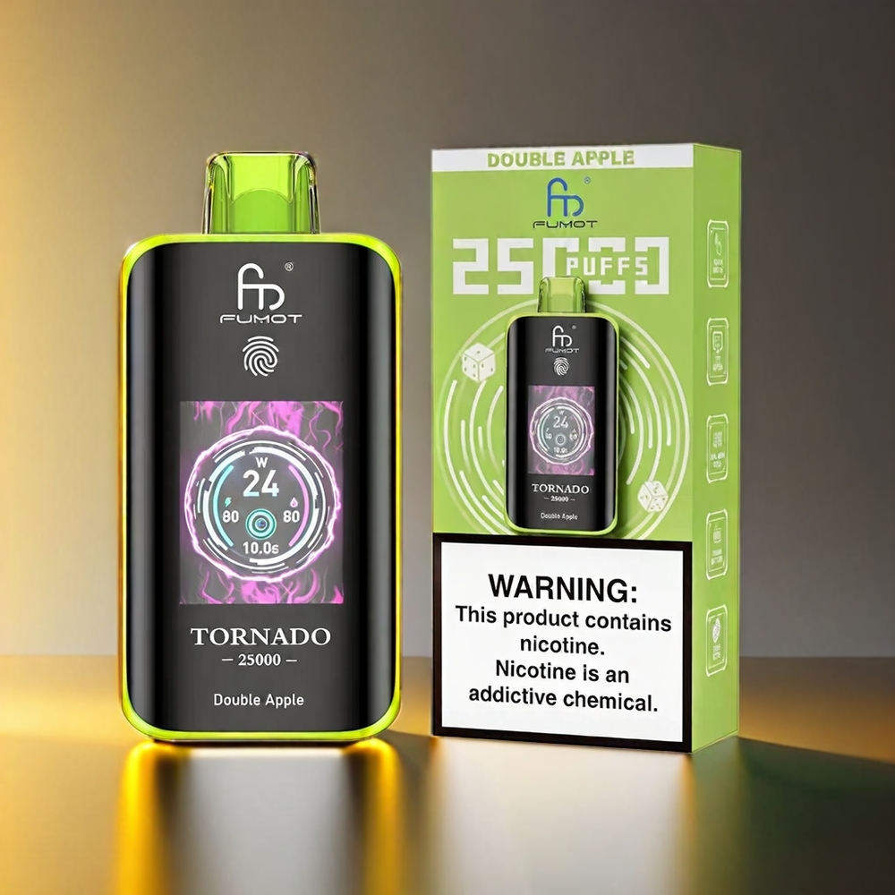 Fumot Tornado 700mAh 25000 Puffs ダブルアップル ジャパン まとめ買い