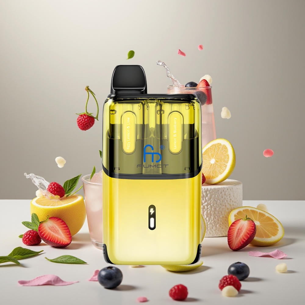 Fumot Ultra T32000 32000回 フレッシュレモンライム＆ブルーベリー ジャパン まとめ買い 800mAh 24ml