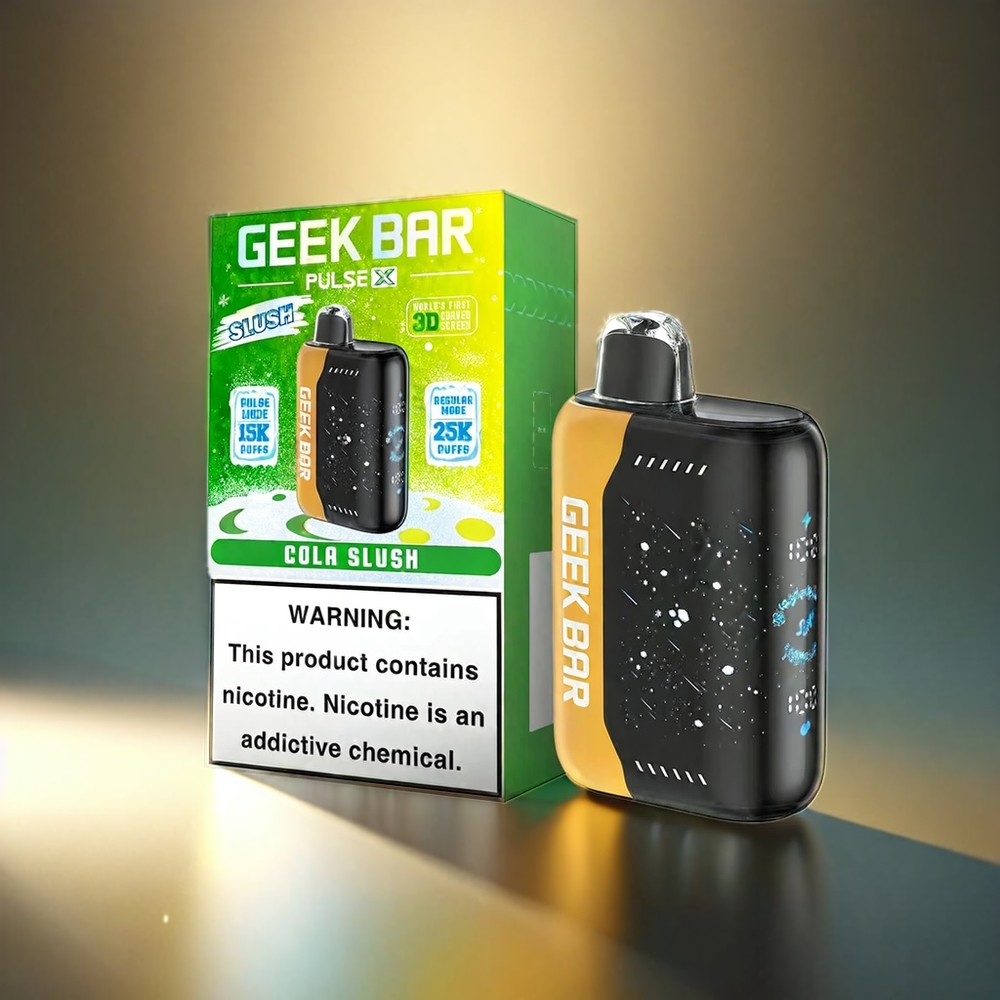 Geek Bar Pulse X 25000 Puffs 18mL デュアルメッシュコイル Slush ジャパン まとめ買い