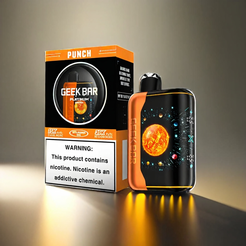 Geek Bar Pulse Xプラチナ 25000パフ DualMesh 20mL 2% ジャパン まとめ買い