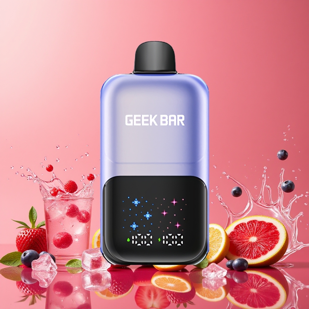 GEEKBAR 2GO 50000パフ ミックスベリーアイス ジャパン まとめ買い 大画面 3段階調整 デュアルタンク 20mL 5%ニコチン