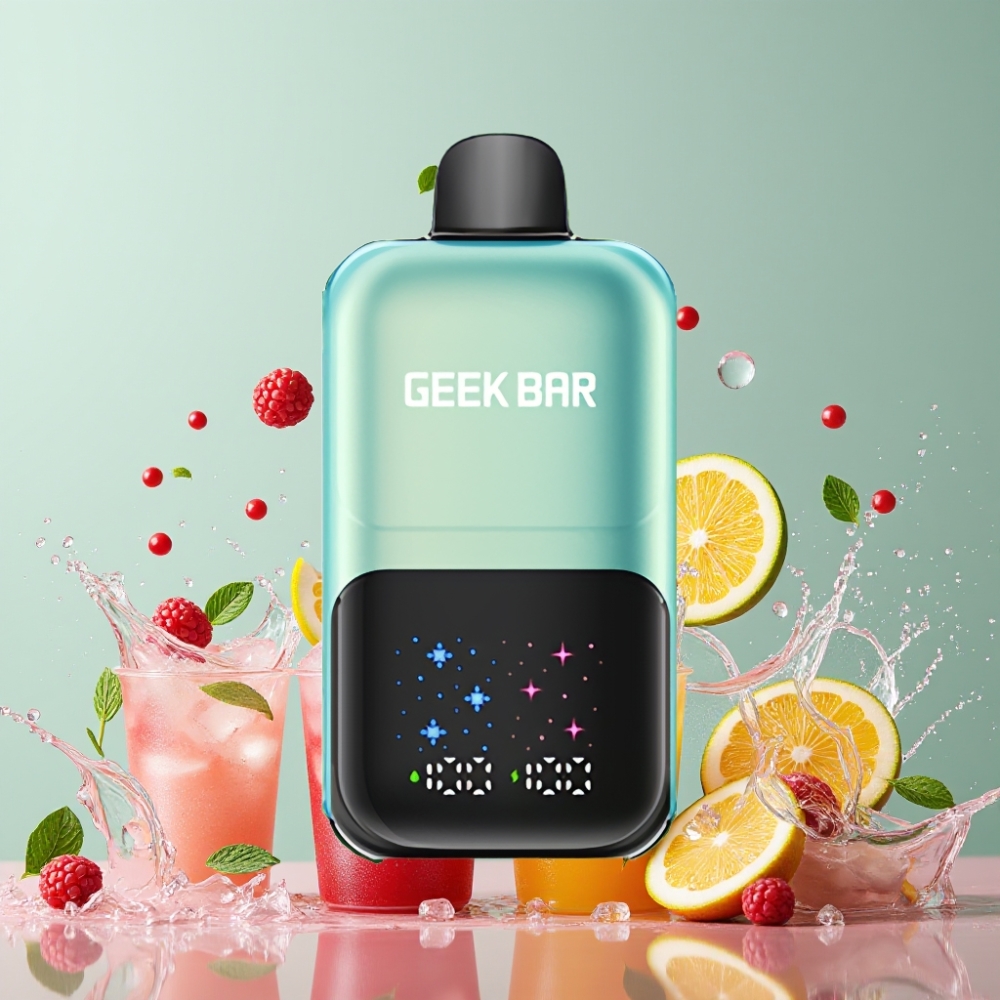 GEEKBAR 2GO 50000プッフ クールミントアイス ジャパン まとめ買い インタラクティブ大画面 デュアルタンク 5%ニコチン