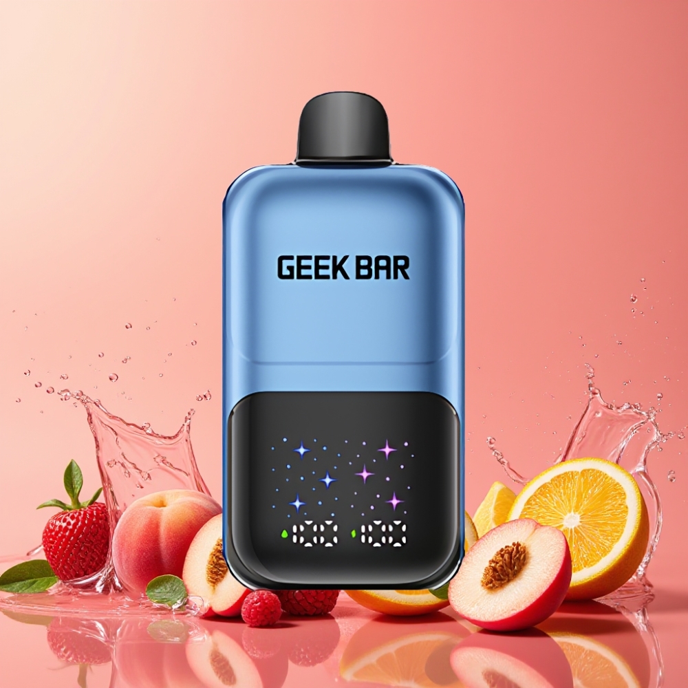 GEEKBAR 2GO 50000パフ ピーチ&ベリー ジャパン まとめ買い 大画面 デュアルタンク 5%ニコチン