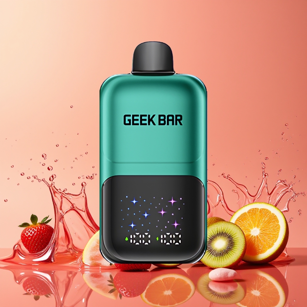 GEEKBAR 2GO 50000パフ ストロベリー&キウイ ジャパン まとめ買い デュアルタンク 5%ニコチン リチャージャブル