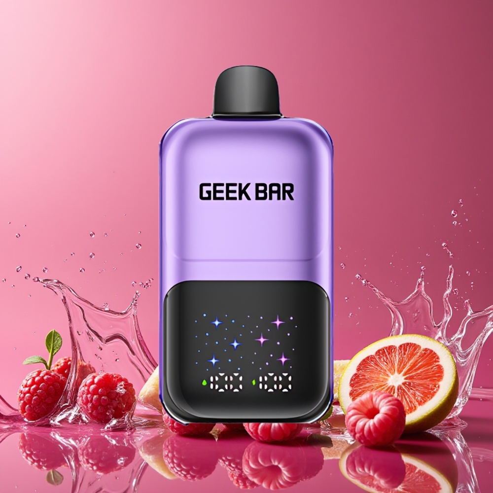 GEEKBAR 2GO 50000 Puffs グレープ＆ラズベリー ジャパン まとめ買い デュアルタンク 5%ニコチン 大画面