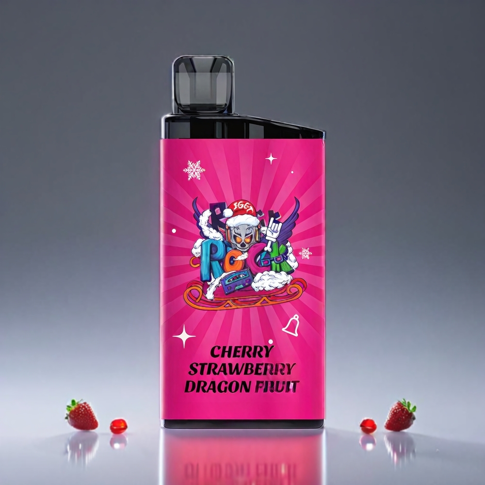 Iget Bar 3500 Puffs 1.2OhmMeshCoil CherryStrawberryDragonFruit ジャパン まとめ買い