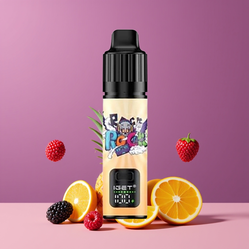 IGET BAR PLUS S3 POD 10000パフ ブラックベリーパイナップルオレンジ ジャパン まとめ買い 5% 18ml 950mAh
