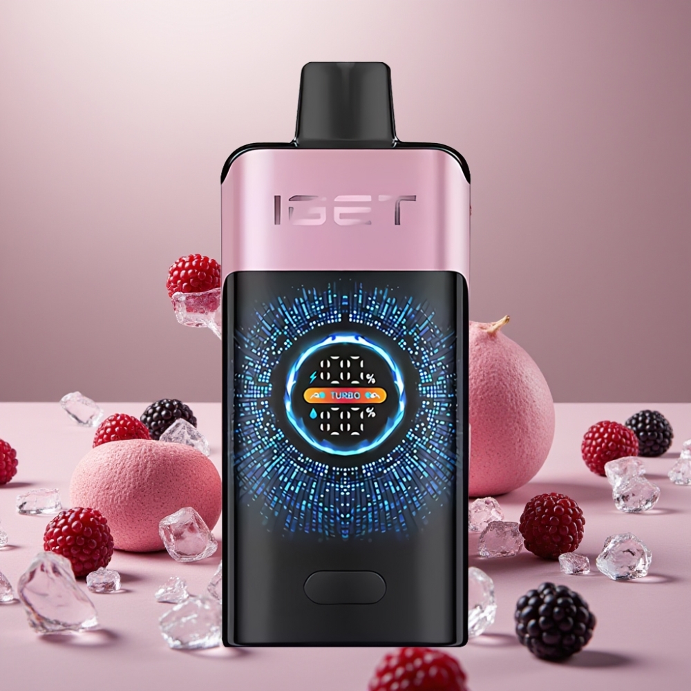 IGET ONE 12000パフ ブラックベリーアイス ジャパン まとめ買い 2700mAh カーブスクリーン