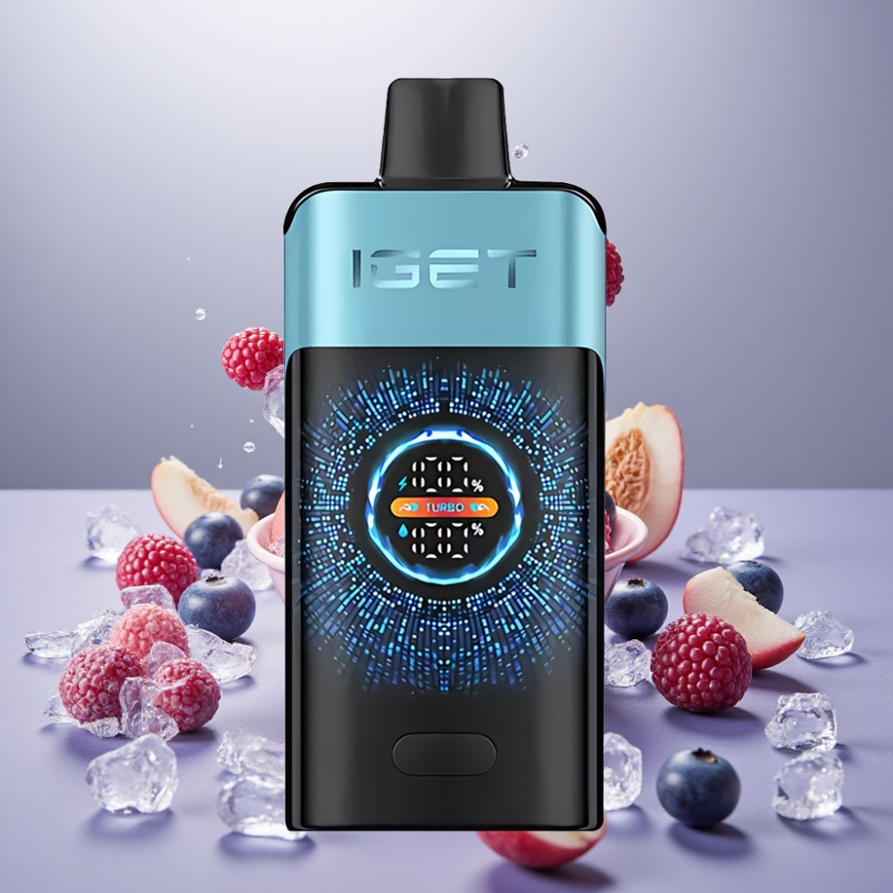 IGET ONE 12000パフ ブルーベリーアイス ジャパン まとめ買い 2700mAh 大型カーブスクリーン