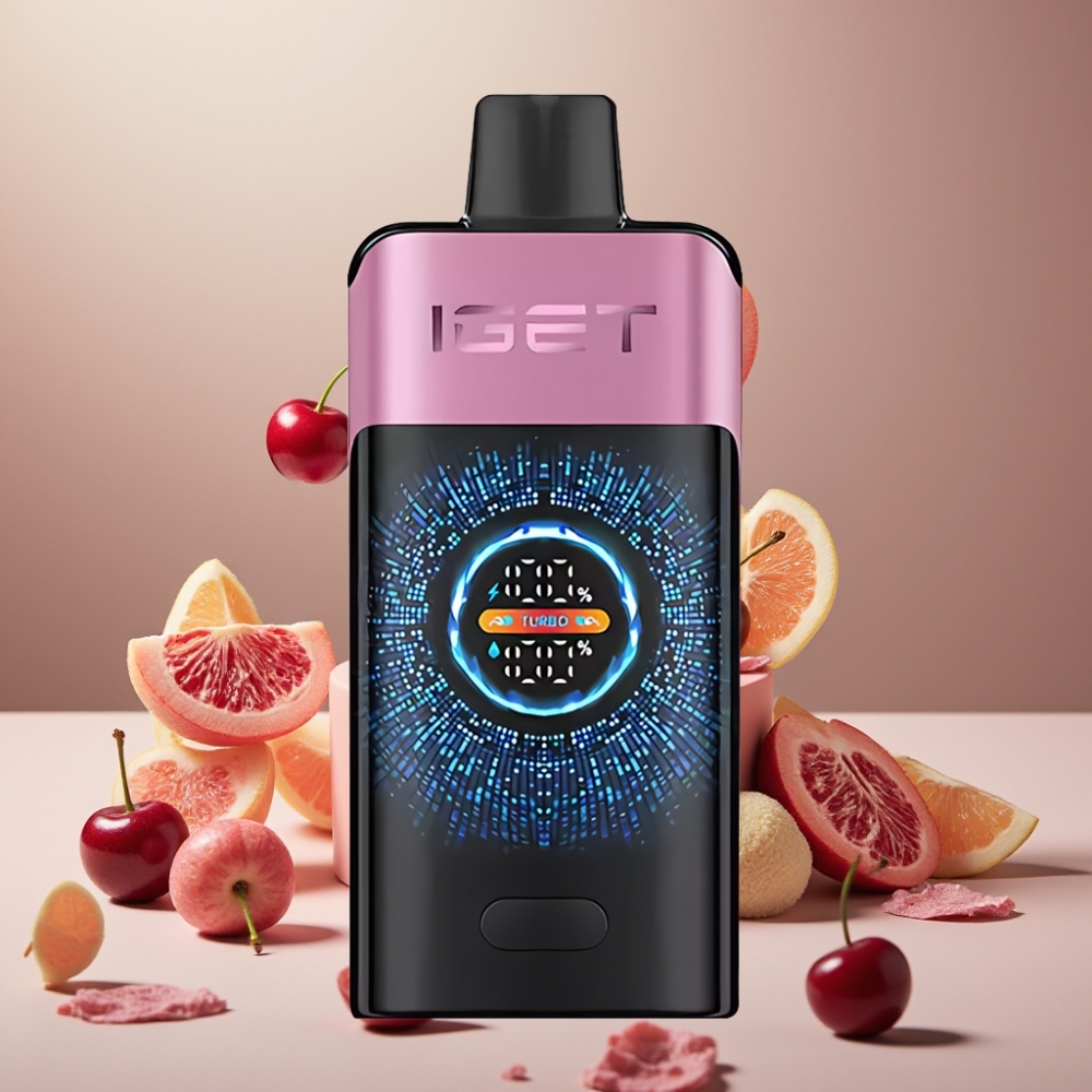 IGET ONE 12000パフ チェリーモンスター ジャパン まとめ買い 2700mAh デュアルメッシュコイル カラースクリーン