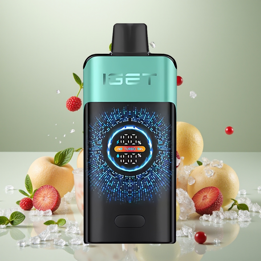 IGET ONE 12000パフ マウンテンスプリングミントアイス ジャパン まとめ買い 2700mAh カーブドカラースクリーン