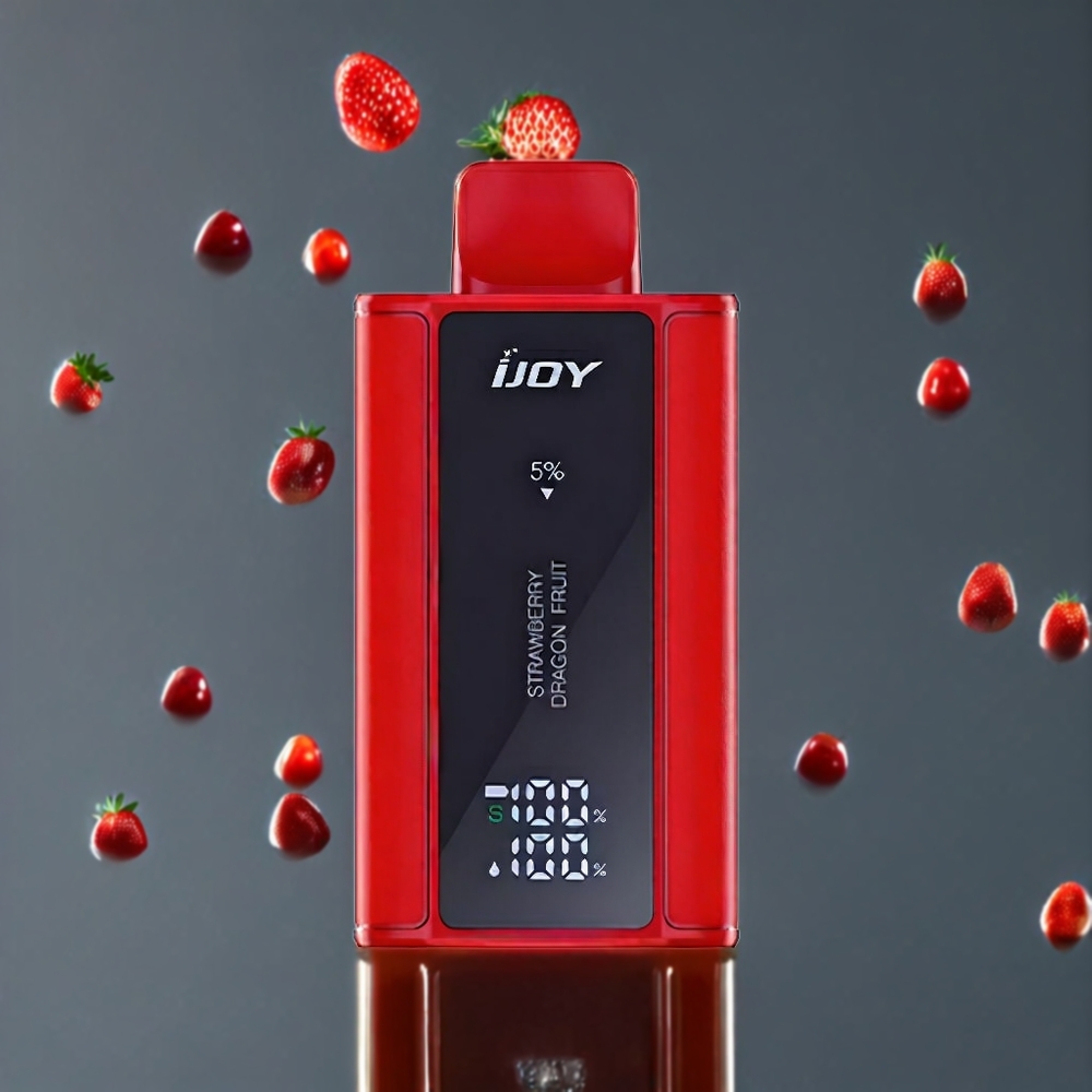 IJOY Captain 10000パフ ストロベリードラゴンフルーツ ジャパン まとめ買い 18ml 5% ニコチン 0.8オーム メッシュコイル