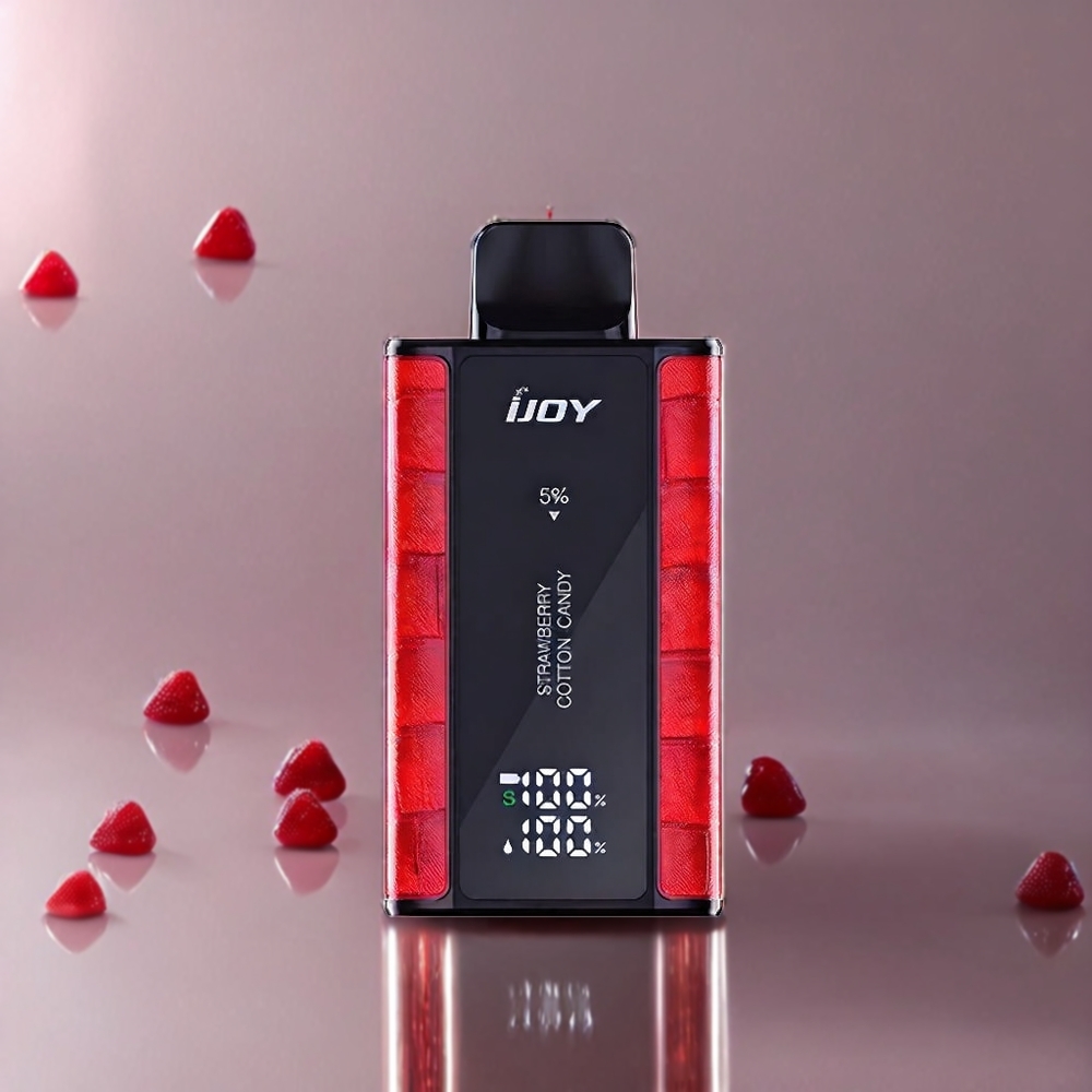 IJOY Captain 10000パフ ストロベリーコットンキャンディ ジャパン まとめ買い 18ml 5%