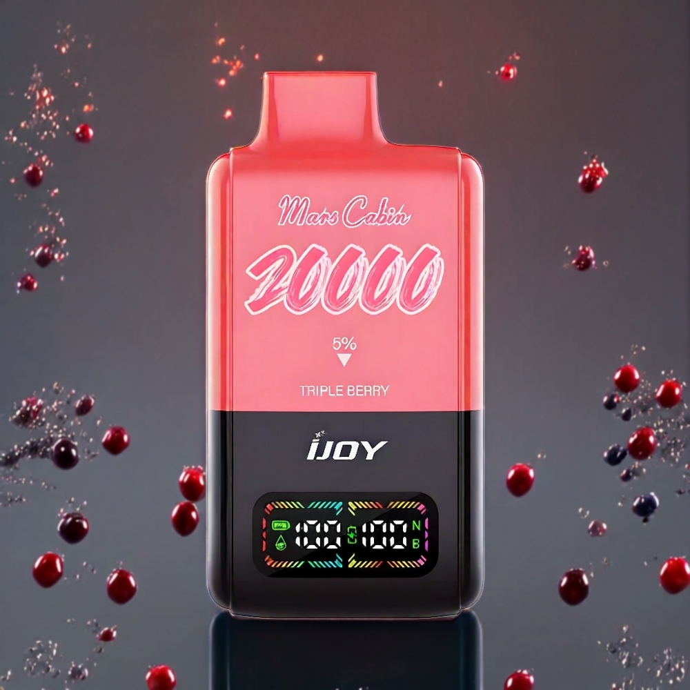 IJOY Mars Cabin 20000パフス トリプルベリー ジャパン まとめ買い 20ML 50mg TYPE-C充電
