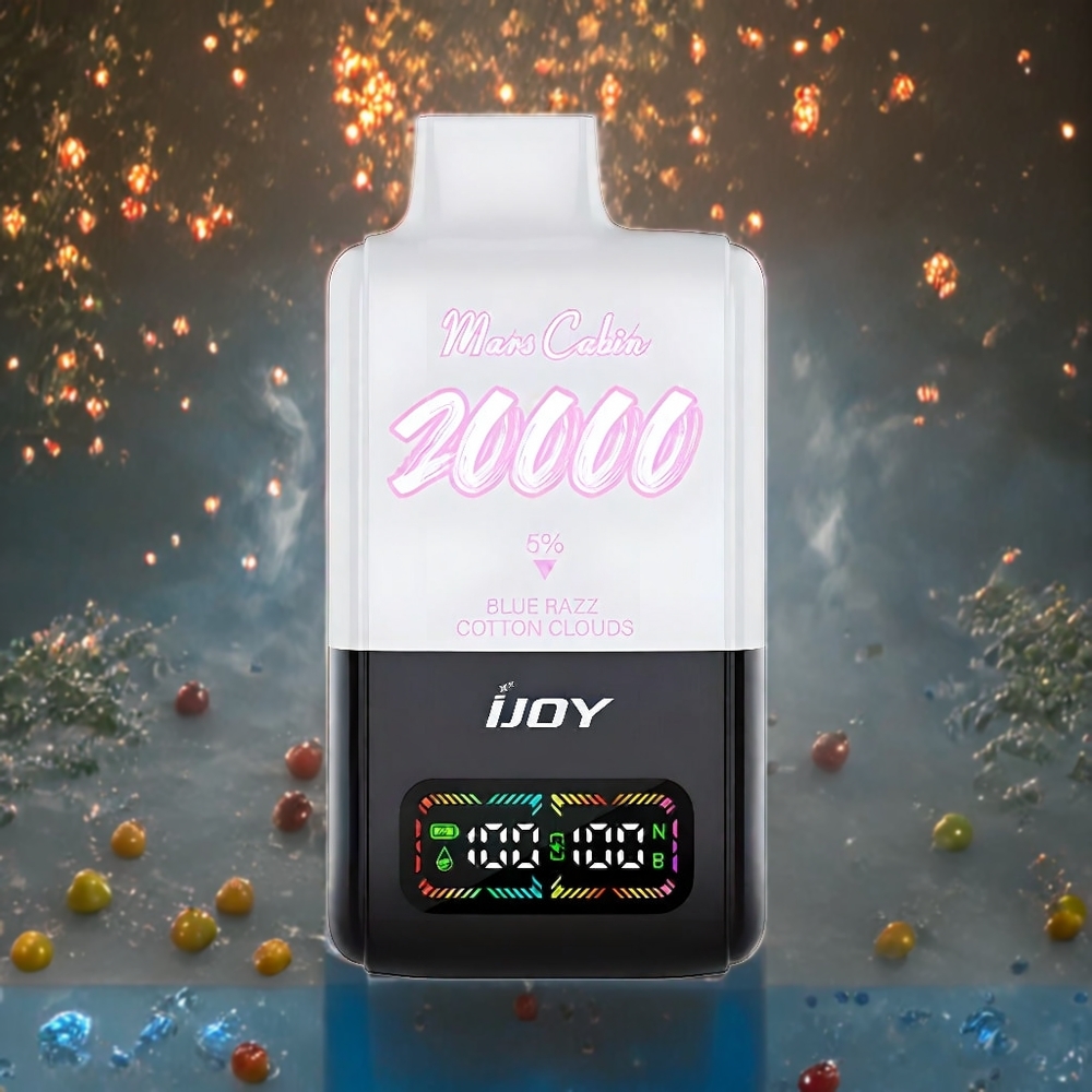 IJOY Mars Cabin 20000 Puffs ブルーレズ コットンクラウド ジャパン まとめ買い 0.5 Ohm 20ML TYPE-C 850mAh