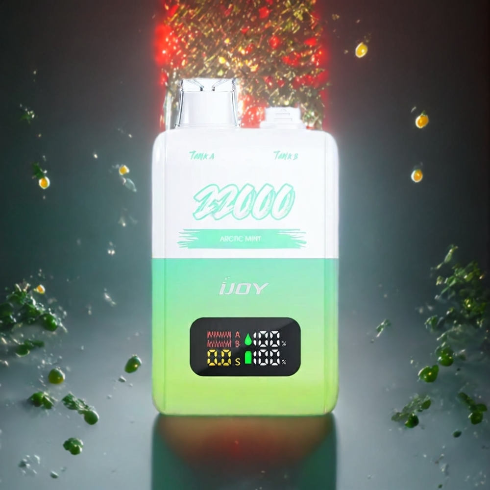 IJOY SD 22000パフ アークティックミント ジャパン まとめ買い 15MLx2 650mAh Type-C