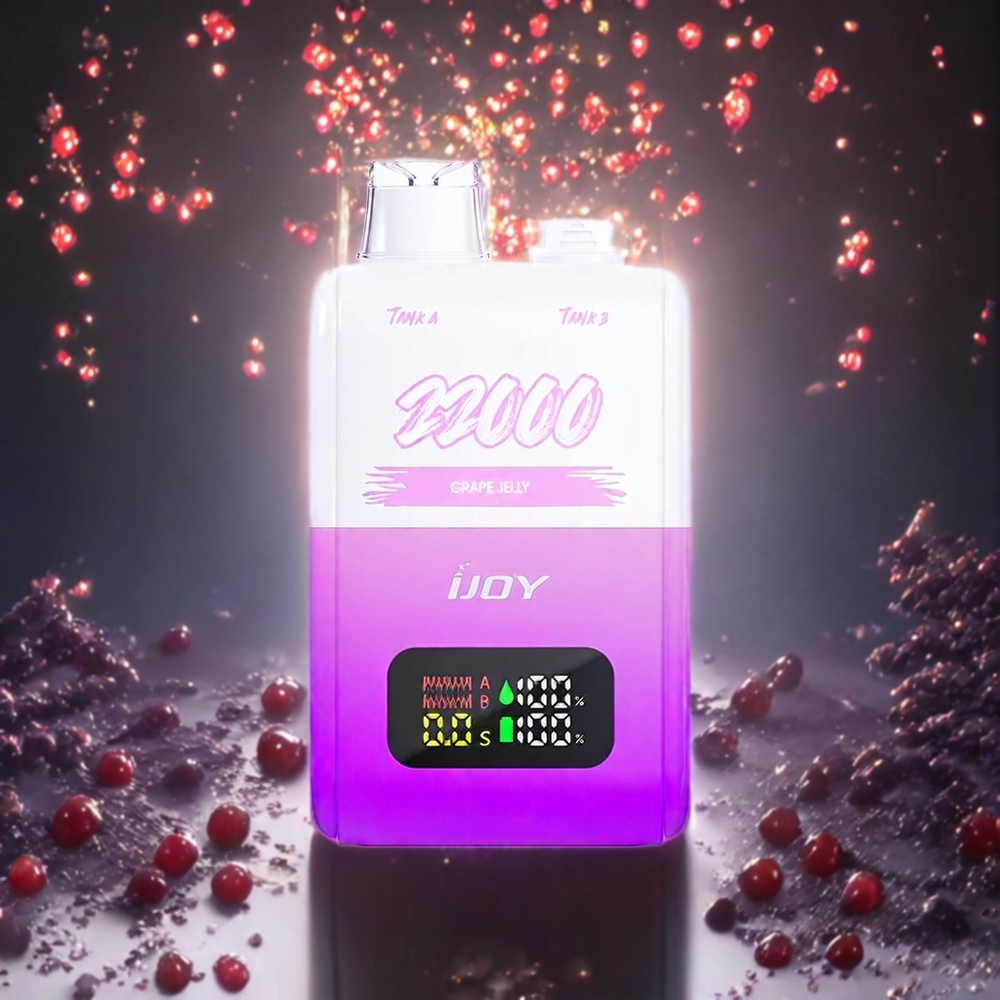 IJOY SD 22000パフ グレープジェリー ジャパン まとめ買い 15W 650mAh Type-C