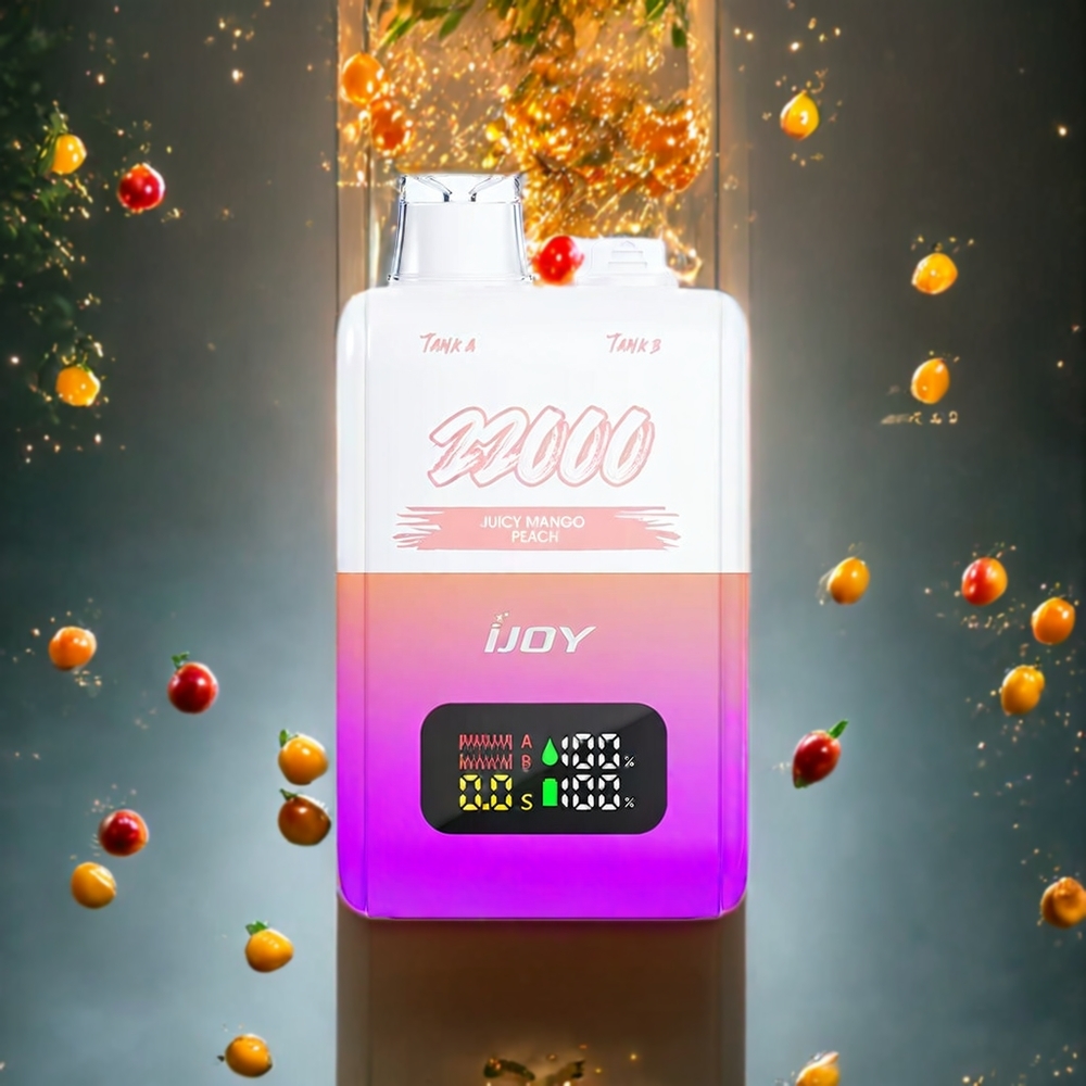 IJOY SD 22000パフ ジューシーマンゴーピーチ ジャパン まとめ買い 15W Type-C