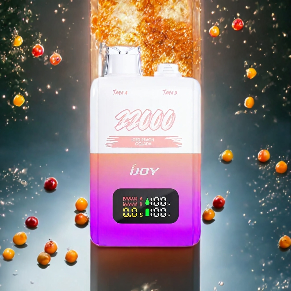 IJOY SD 22000パフ アイスピーチコーラーダ ジャパン まとめ買い 650mAh 15W Type-C