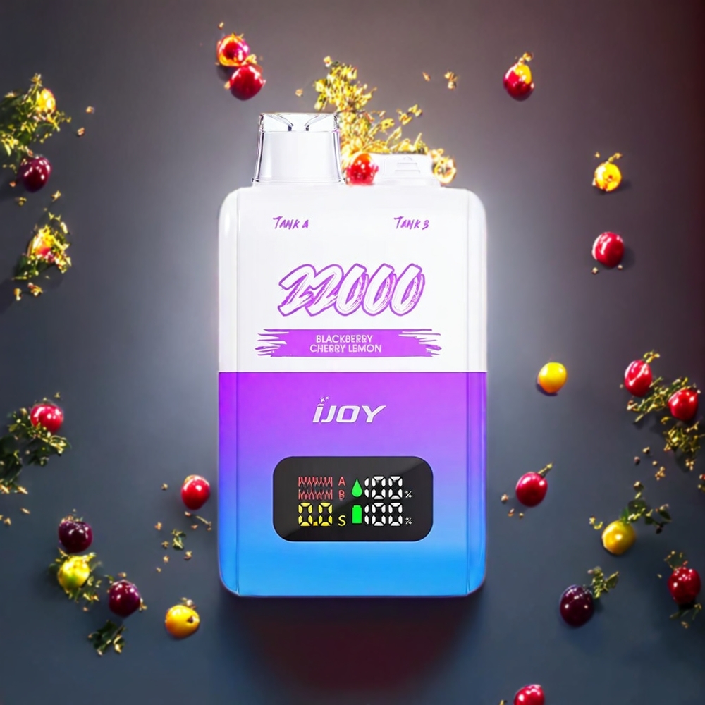 IJOY SD 22000パフス ブラックベリー・チェリー・レモン ジャパン まとめ買い 650mAh 15W Type-C