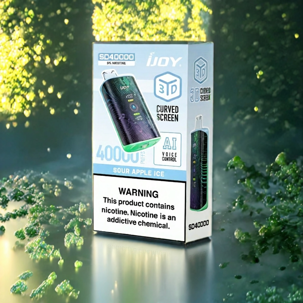 IJOY SD 40000パフ サワーアップルアイス ジャパン まとめ買い 20ML 5% 750mAh Type-C