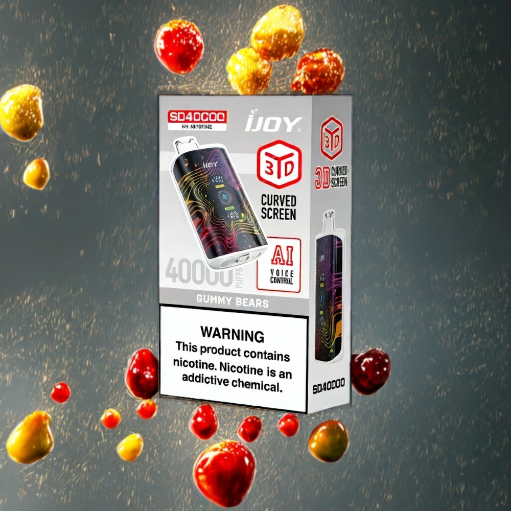 IJOY SD 40000パフ グミベア ジャパン まとめ買い 750mAh Type-C 5%