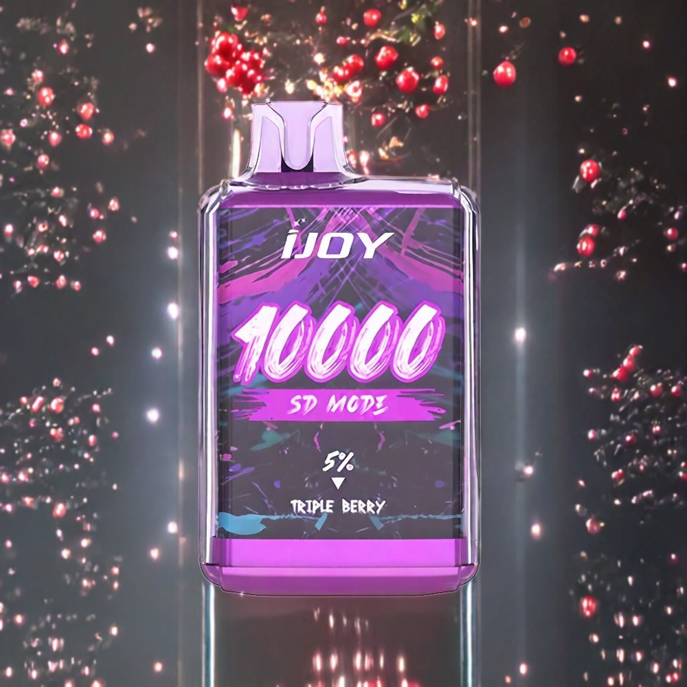 IJOY SD10000 10000回吸引 トリプルベリー 5% ジャパン まとめ買い Type-C充電 650mAh
