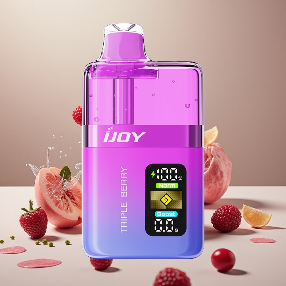 IJOY XP50000 使い捨てベイプ トリプルベリー ジャパン まとめ買い 0.4ohmデュアルメッシュ 50mg 1000mAh Type-C