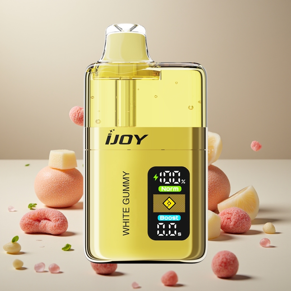 IJOY XP50000 ホワイトグミ ジャパン まとめ買い 50000パフ 0.4ohm デュアルメッシュ 50mg 1000mAh Type-c